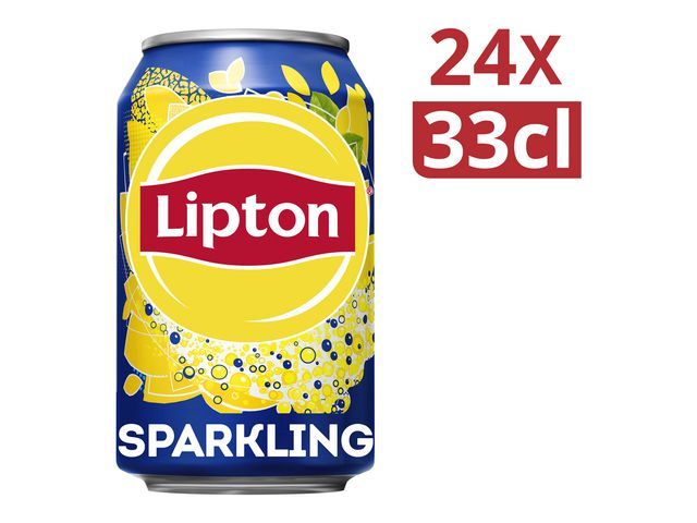 Lipton Ice tea in blik Koolzuurhoudend (pak 24 stuks)