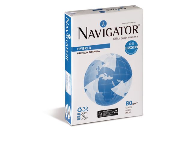 Navigator Hybrid papier A4, 80 g/mu00b2 (doos 5 x 500 vel)