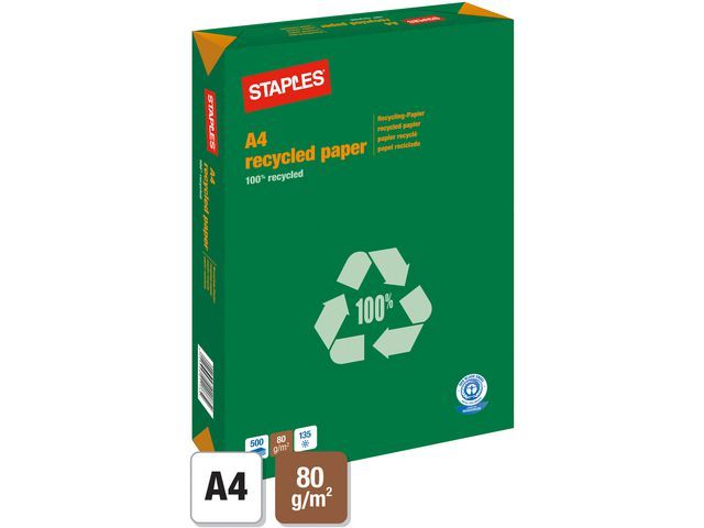 Our Choice Recycled papier A4, 80 g/mu00b2 (doos 5 x 500 vel)
