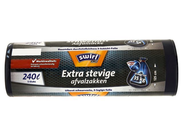 Afvalzak Swirl extra strong 240L/ds9x5