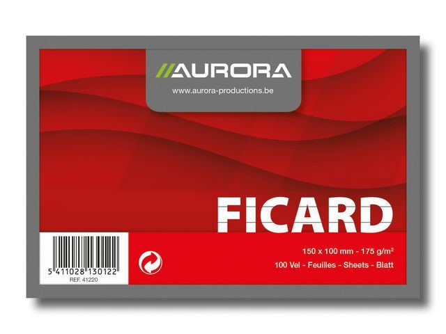 Systeemkaart Aurora 100x150 lijn/pak 100