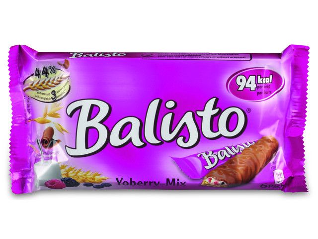 Balisto Biscuitreep yoghurt en rode bessen (pak 20 stuks)