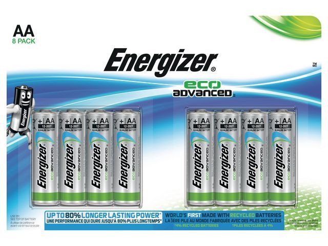 Batterij Energizer Eco Advanced AA/bs8