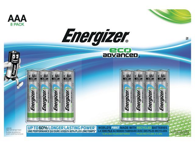 Batterij Energizer Eco Advanced AAA/bs8