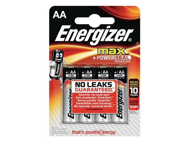 Batterij Energizer Max AA / blister 4