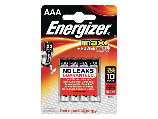 Batterij Energizer Max AAA / blister 4