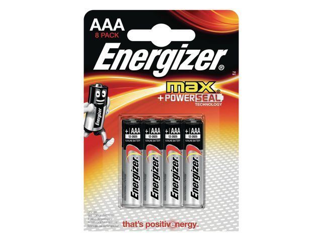Batterij Energizer Max AAA / blister 8