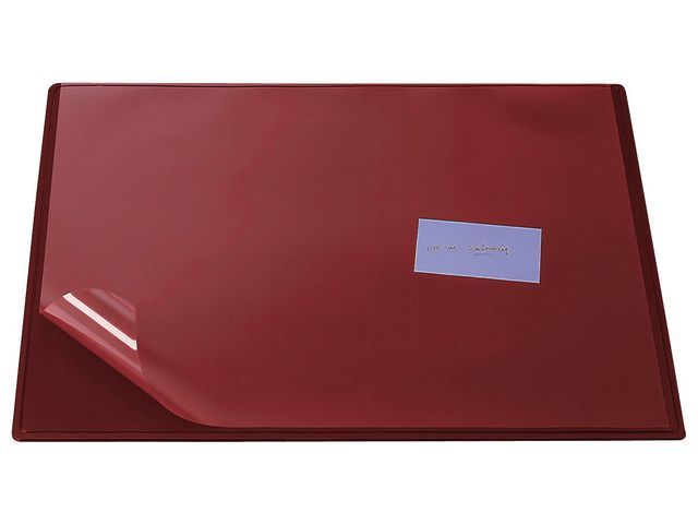Bureaulegger Met transparant dekblad, rood