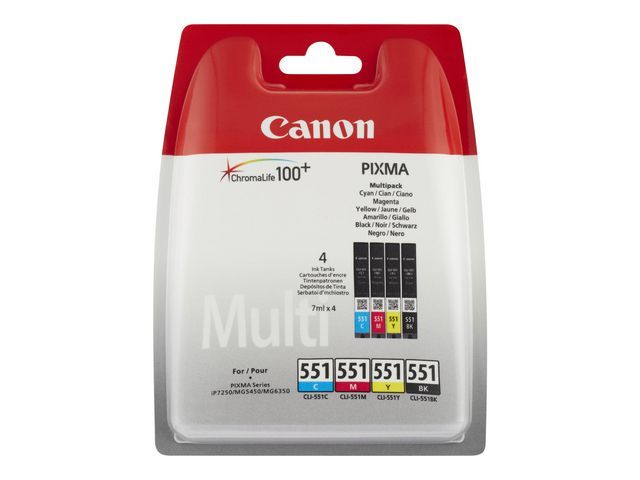 Inkjet Canon CLI-551 C/M/Y/BK multipack