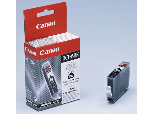Inkjet Canon Bci-6Bk zwart