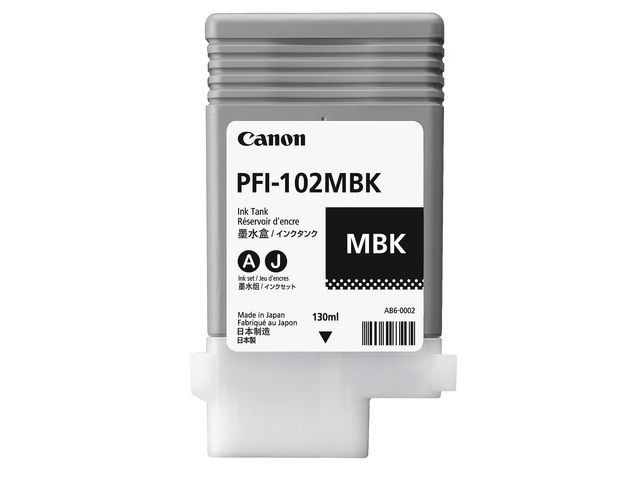 Inkjet Canon PFI-102 matzwart