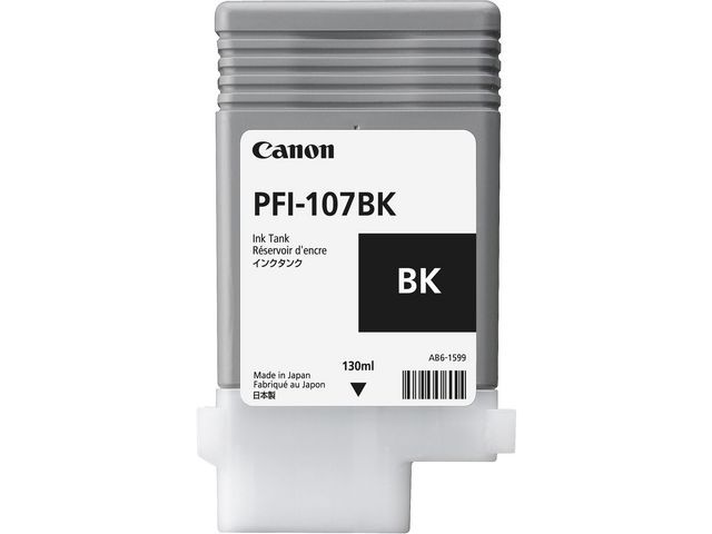 Inkjet Canon PFI-107BK 130ml zwart