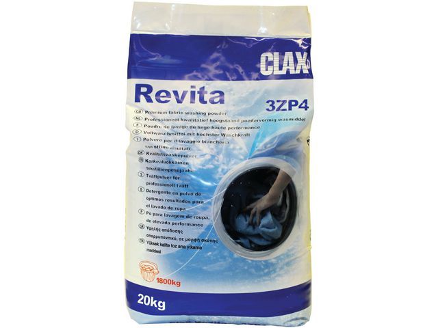 Clax Clax Revita 35B1 wasmiddel poeder wit 20 kg (pak 20 kilogram)