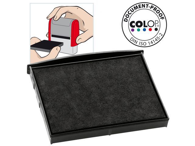 Colop Reserve kussen t.b.v. zelfinktende stempels E/280 0 zwart voor 2800 (pak 2 stuks)