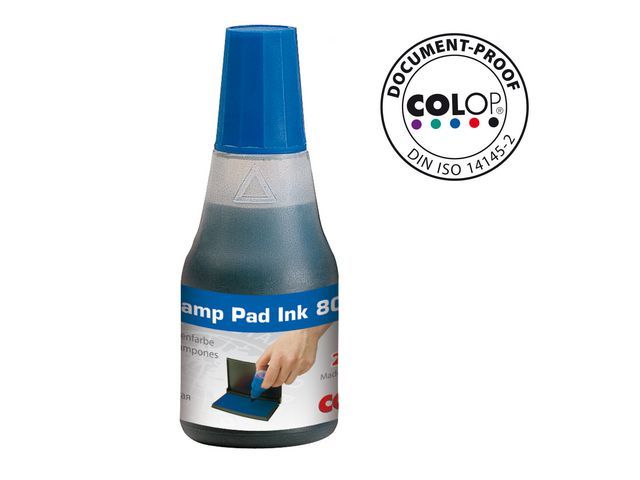 Stempelinkt Colop 801 25 ml blauw/bs 2