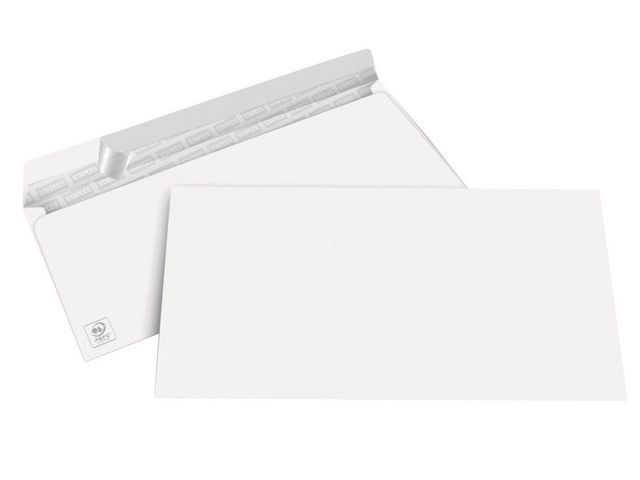 Dienst envelop Peel & Seal klep superwit EA 5/6 110 x 220 mm, 80 g/mu00b2 (doos 500 stuks)