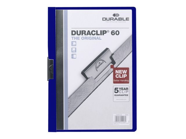 Klemmap Duraclip A4 6mm d'blauw/doos 25