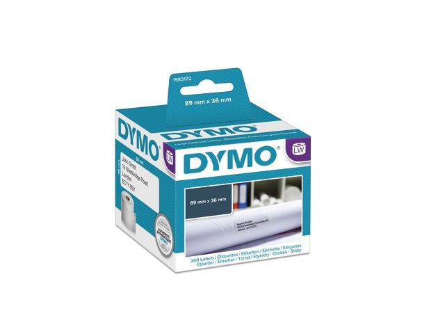 Label Dymo Durable 89x36mm 1x260