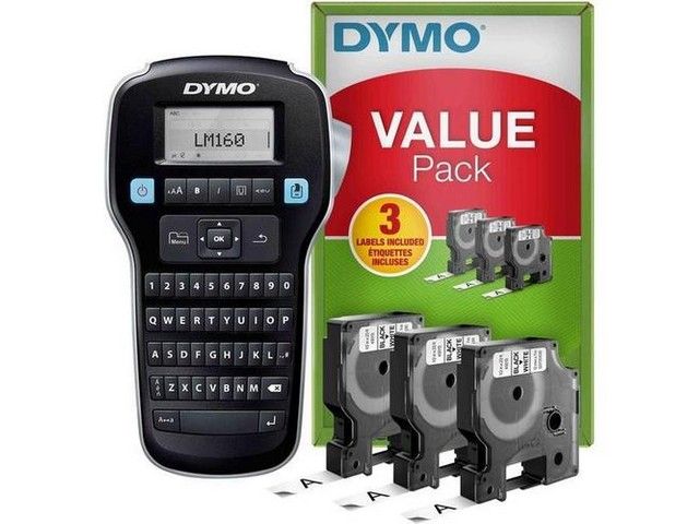 Labelmaker Dymo LM160 qwerty +3 tape