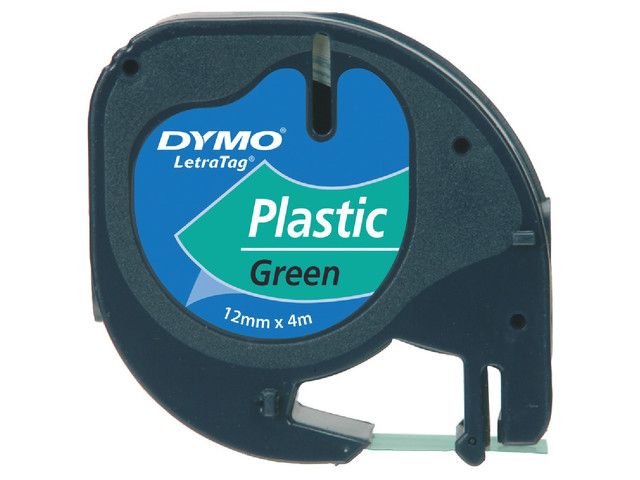 Tape Dymo LetraTag 91204 12mm zwart/gr