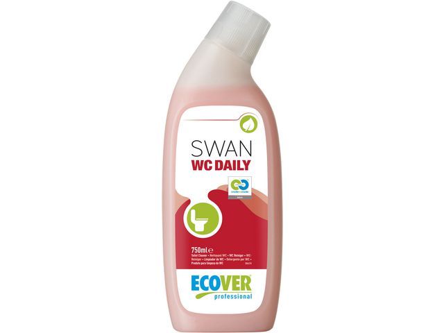 ECOVER PROFESSIONAL Zwanenhals dagelijkse toiletreiniger vloeibaar dennen fris roze 750 ml fles (pak 6 x 750 milliliter)