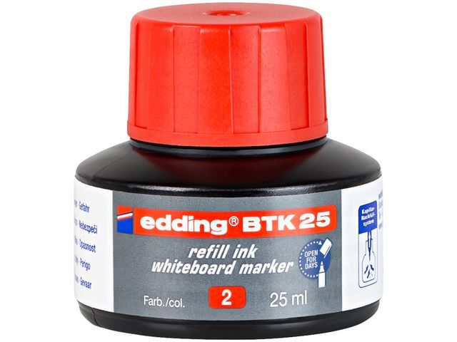 Inkt Edding boardm BTK-25 rood 25ml
