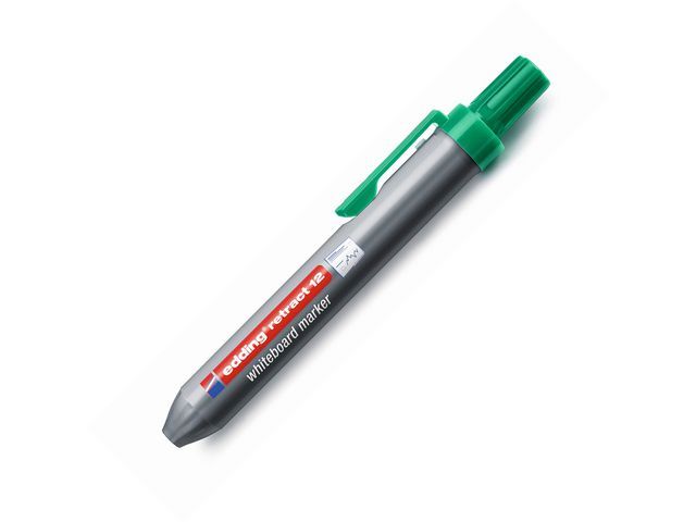 Edding Whiteboard marker retract 12 1,5 - 3 mm, groen (pak 10 stuks)
