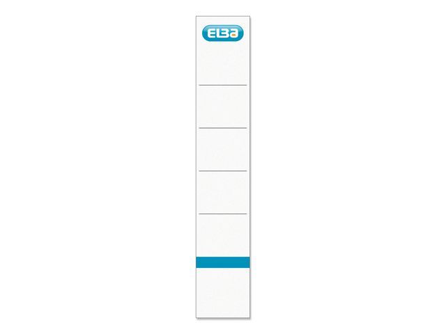 Elba Korte zelfklevende rugetiketten Rugbreedte 50 mm, 190 x 34 mm, wit (doos 100 x 10 stuks)