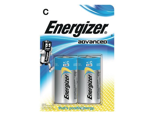 Energizer Alkaline Advanced C / LR14 1,5 V niet-oplaadbare batterijen (pak 2 stuks)