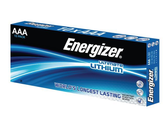 Batterij Energizer Ult Lithium AAA/Pk10