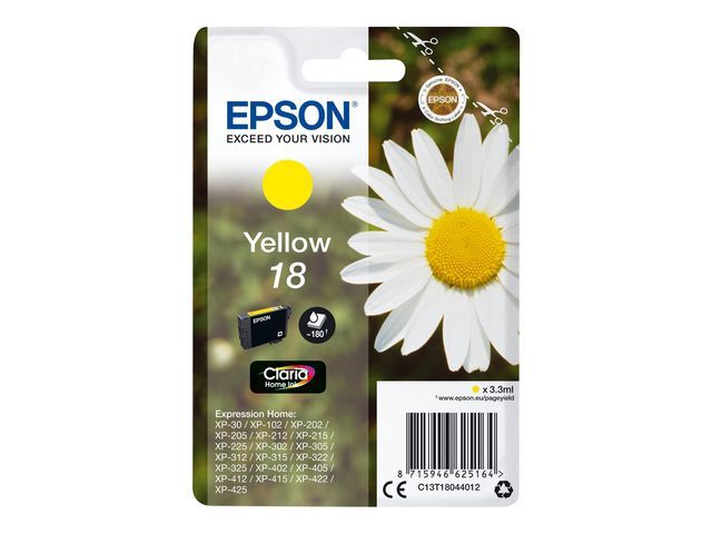 Inkjet Epson T18044012 geel(18)/bl1