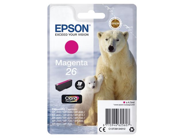 Inkjet Epson T26134012 Magenta(26)