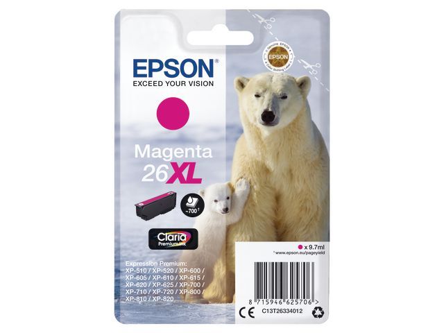 Inkjet Epson T26334012 magenta(26Xl)