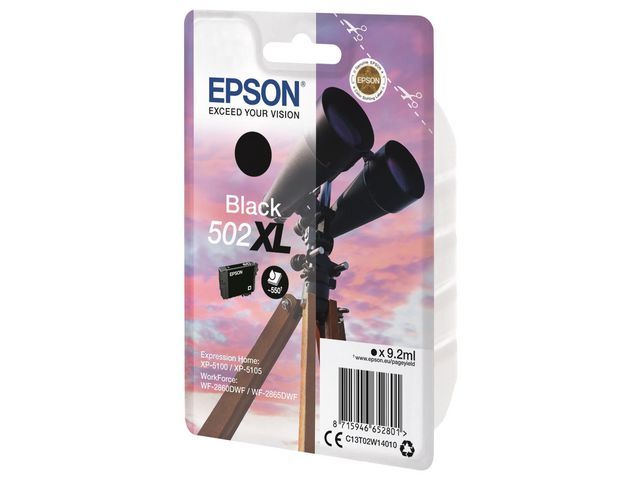 Inkjet Epson C13T02W1 502XL zwart