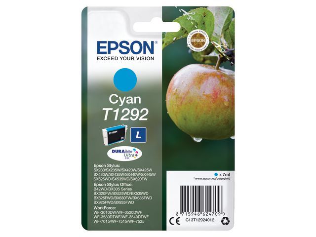 Inkjet Epson T12924012 Cyaan