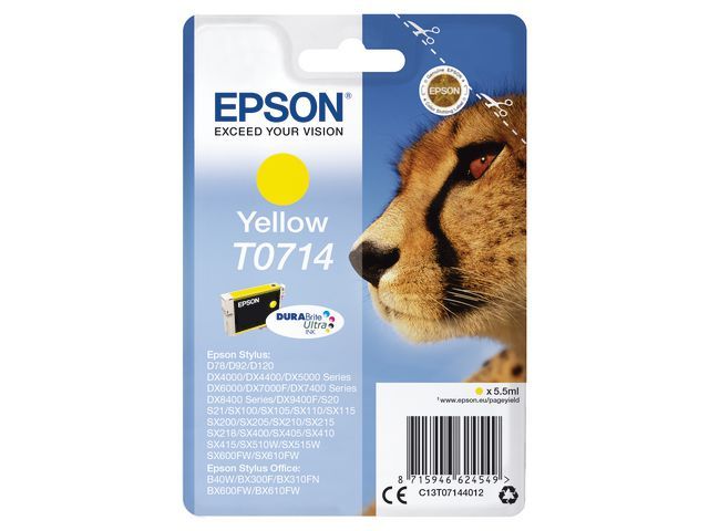 Inkjet Epson T07144012 Geel