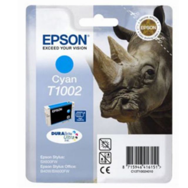 Inkjet Epson T1002 11,1 ml cyaan