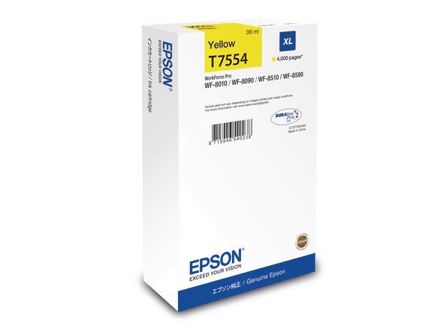 Inkjet Epson T7554 HC+geel