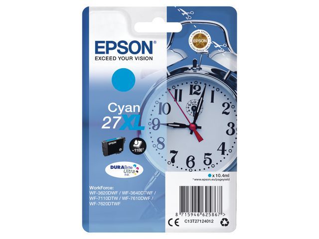 Inkjet Epson T27124012 Cyaan(27XL)
