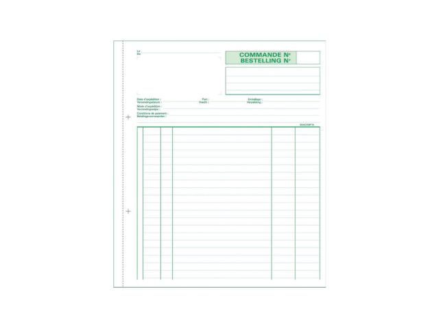 Orderboek Bestell FR-NL 21x18 3x50/pk 5