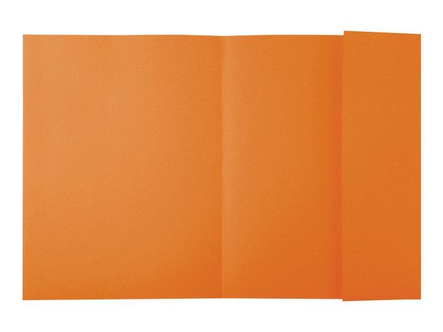 Exacompta Super-mappen met u00e9u00e9n flap, capaciteit voor 200 vellen, A4, karton, 240 x 320 mm, oranje (pak 50 stuks)