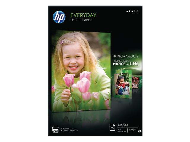 Hewlett Packard Everyday inkjet photo papier A4 200 g/mu00b2 (pak 100 vel)