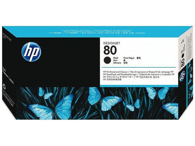 Hewlett Packard Printkop C4820A Nr. 80 zwart