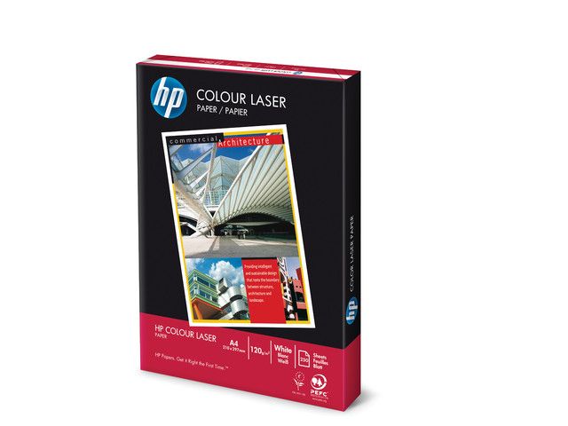 HP A4, 120-grams, Colour Laser, wit (pak 250 vel)