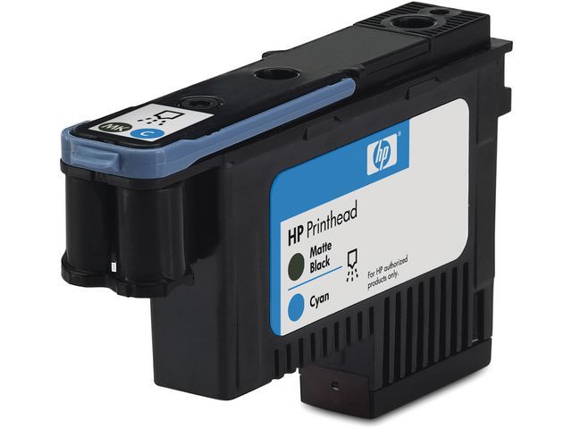 Printkop HP C9404A mat zwart en blauw