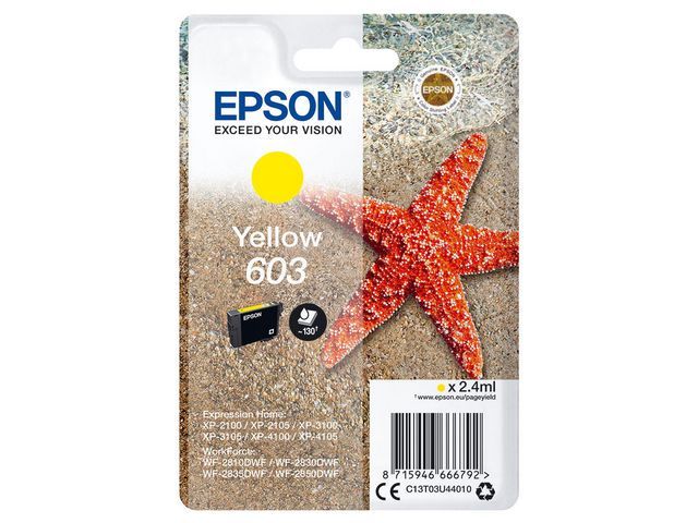 Inkjet Epson 603 geel