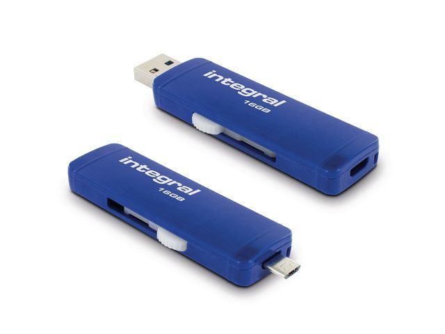 INTEGRAL MEMORY USB Stick flash drive Slide OTG USB 3.0 16 GB