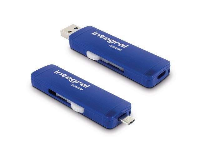 INTEGRAL MEMORY USB Stick flash drive Slide OTG USB 3.0 32 GB
