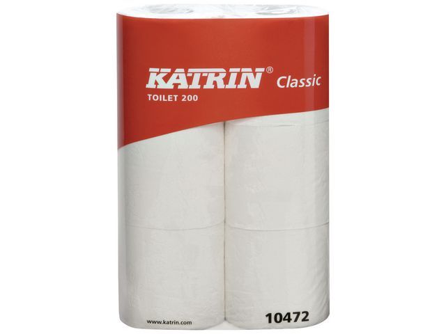 KATRIN CLASSIC toiletpapier 2 laags, 25 mtr (etui 6 rollen)