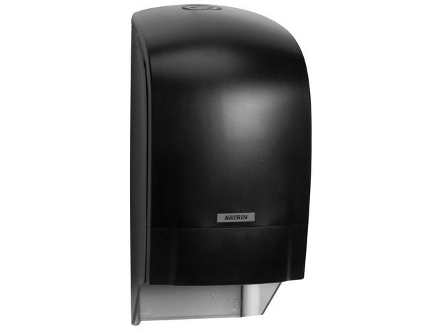 KATRIN Inclusive System dispenser voor toiletpapierrollen handmatig kunststof zwart
